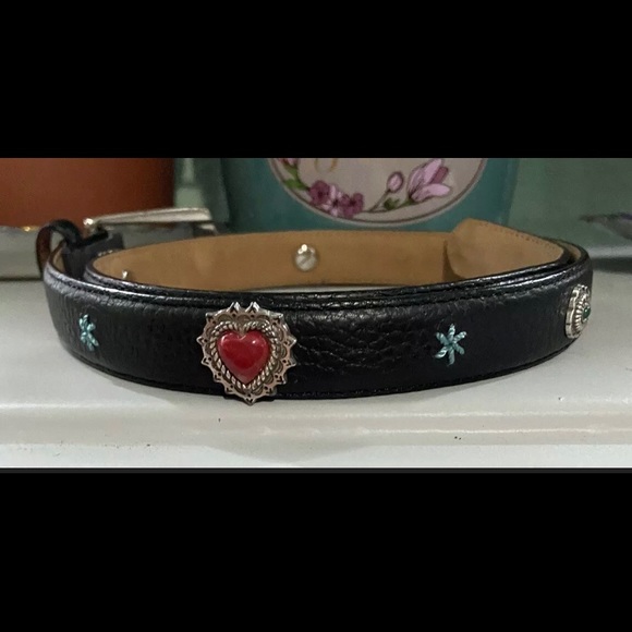 Brighton Womens Size 28 Small Leather Belt Black - Picture 4 of 8